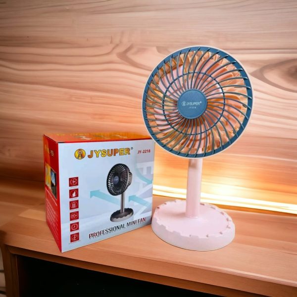 JY SUPER JY-2218 Rechargeable Mini Table Fan - Image 2