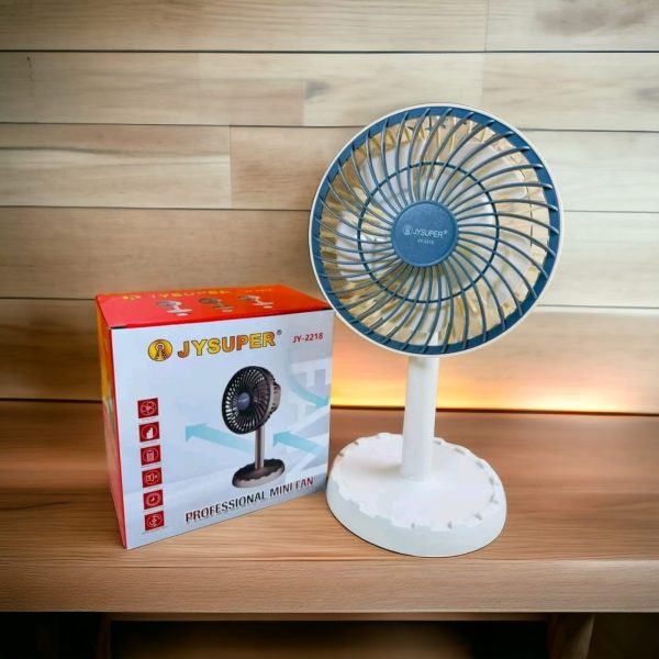 JY SUPER JY-2218 Rechargeable Mini Table Fan - Image 3