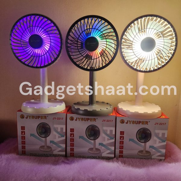 JY SUPER JY-2217 Rechargeable Mini Table Fan